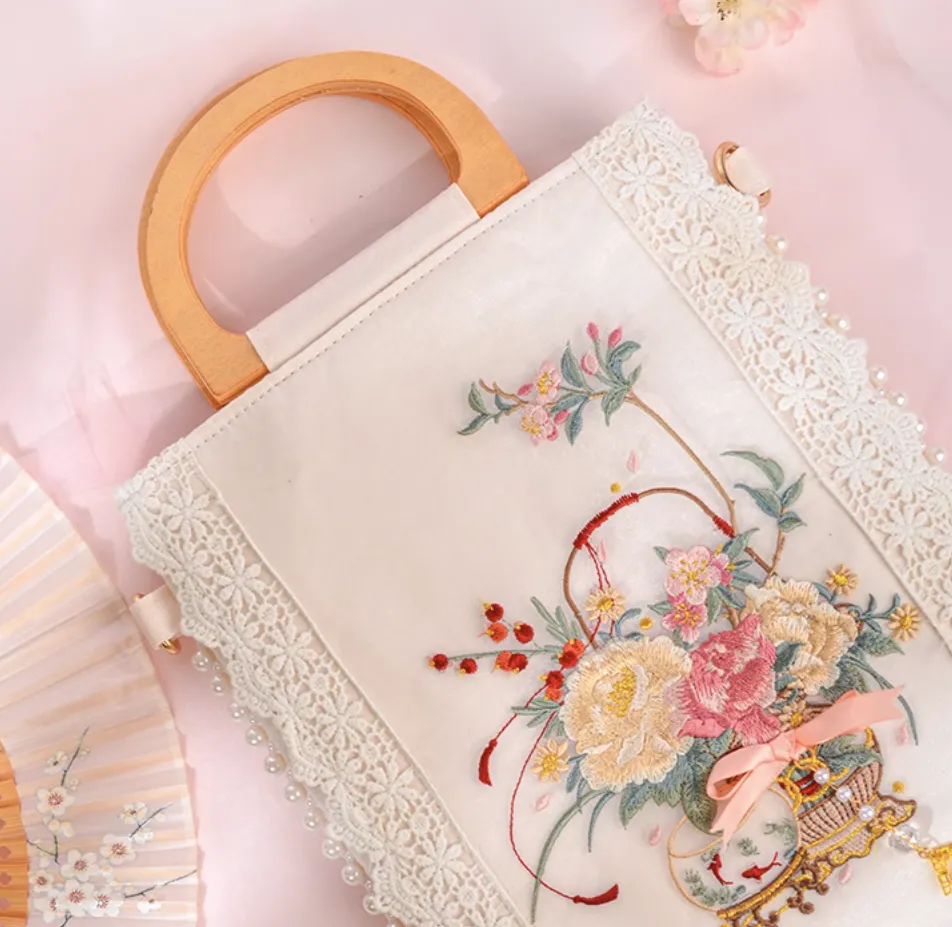 Crossbody Bag for Hanfu & Cheongsam - Spring Blossoms