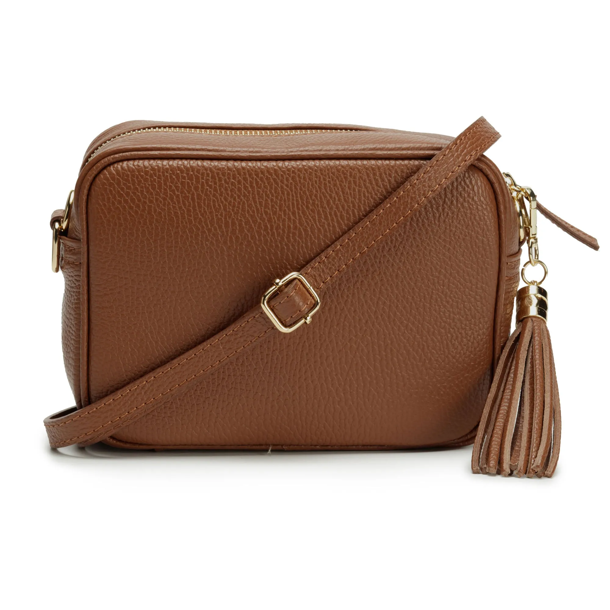 Crossbody Tassel Dark Tan