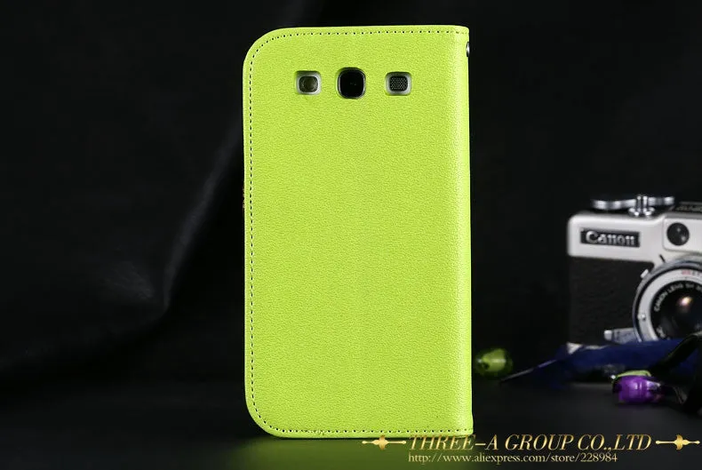 Cute Luxury PU Leather Case For Samsung Galaxy S3 i9300