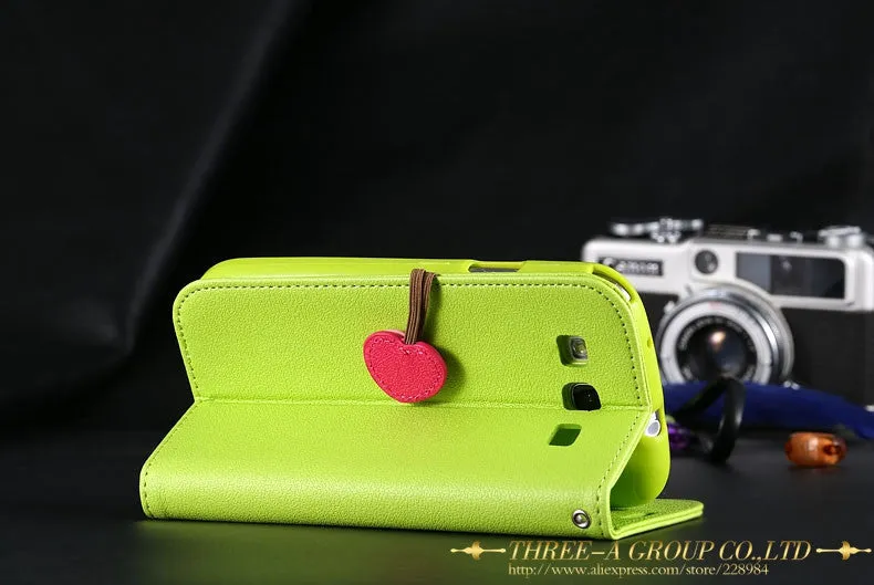 Cute Luxury PU Leather Case For Samsung Galaxy S3 i9300