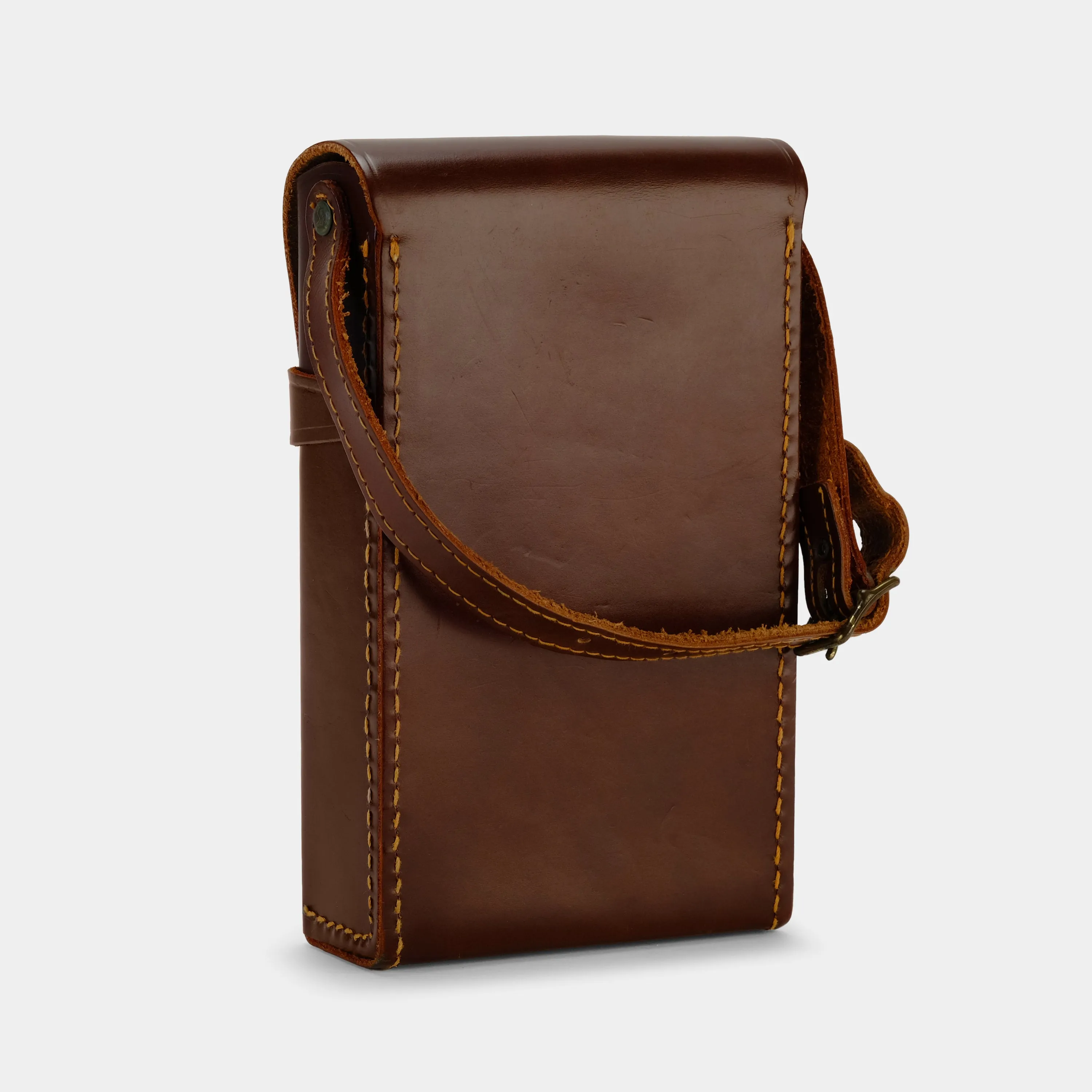 Dark Brown Folding Instant Camera Bag