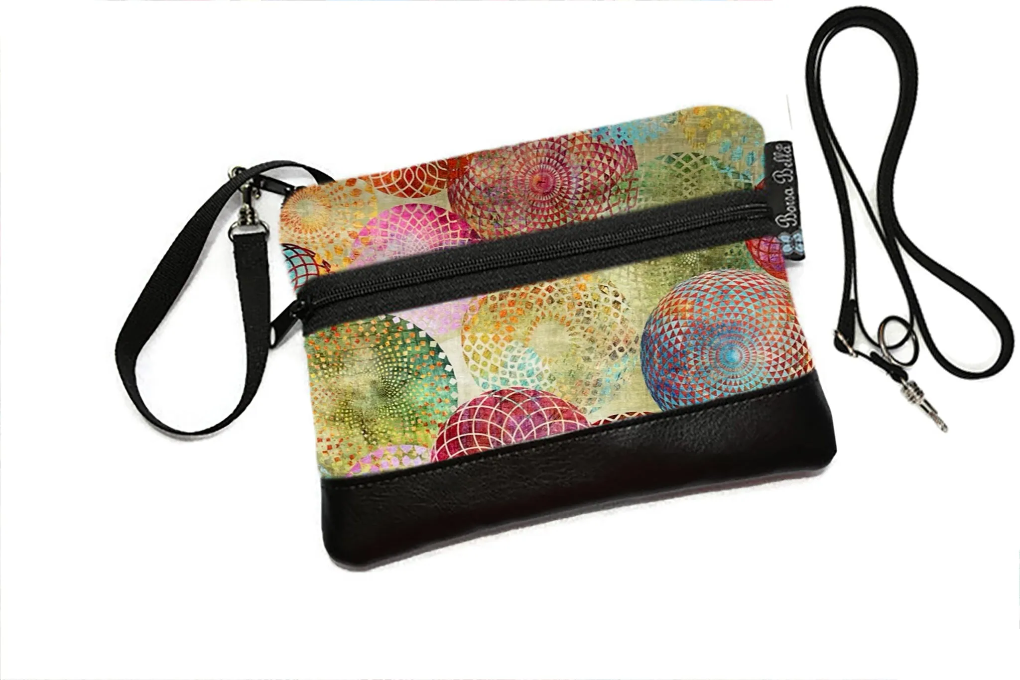 Deluxe Long Zip Phone Bag - Converts to Cross Body Purse - Halcyon Fabric