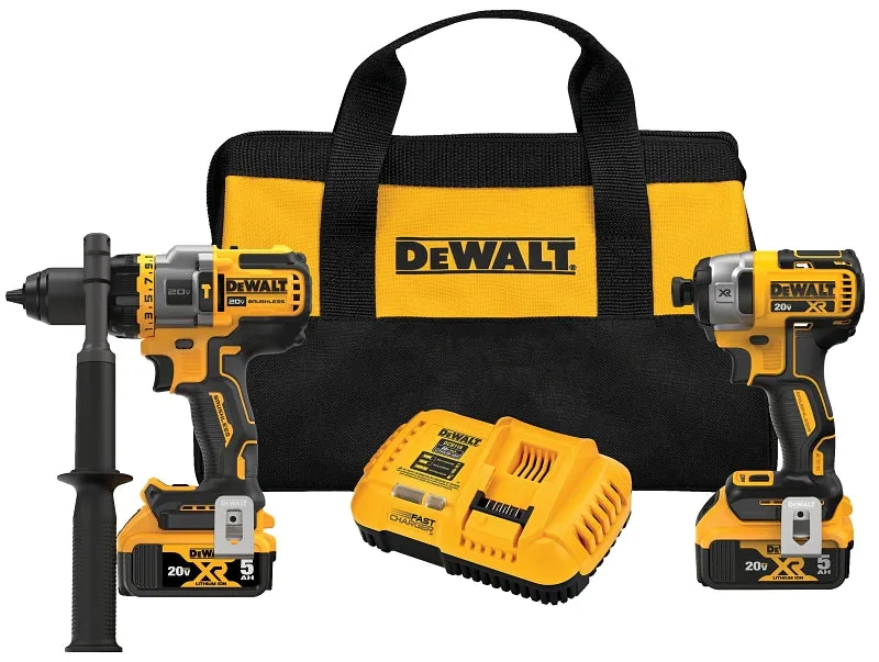 DeWALT 20V MAX DCK2100P2 Combination Kit, Battery Included, 20/60 V, 2-Tool, Lithium-Ion Battery :EA: QUANTITY: 1