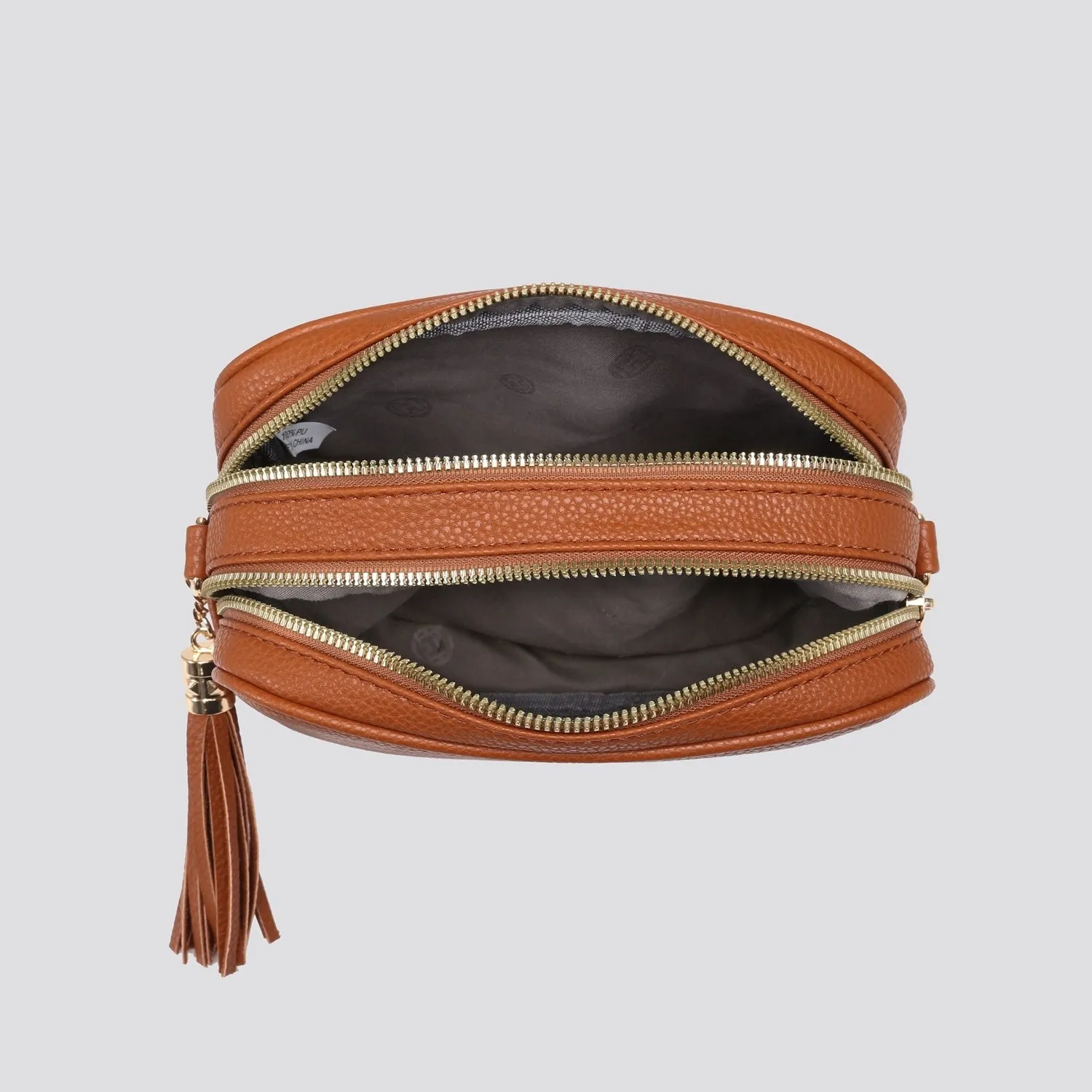 Double Zip Camera Bag - Sand