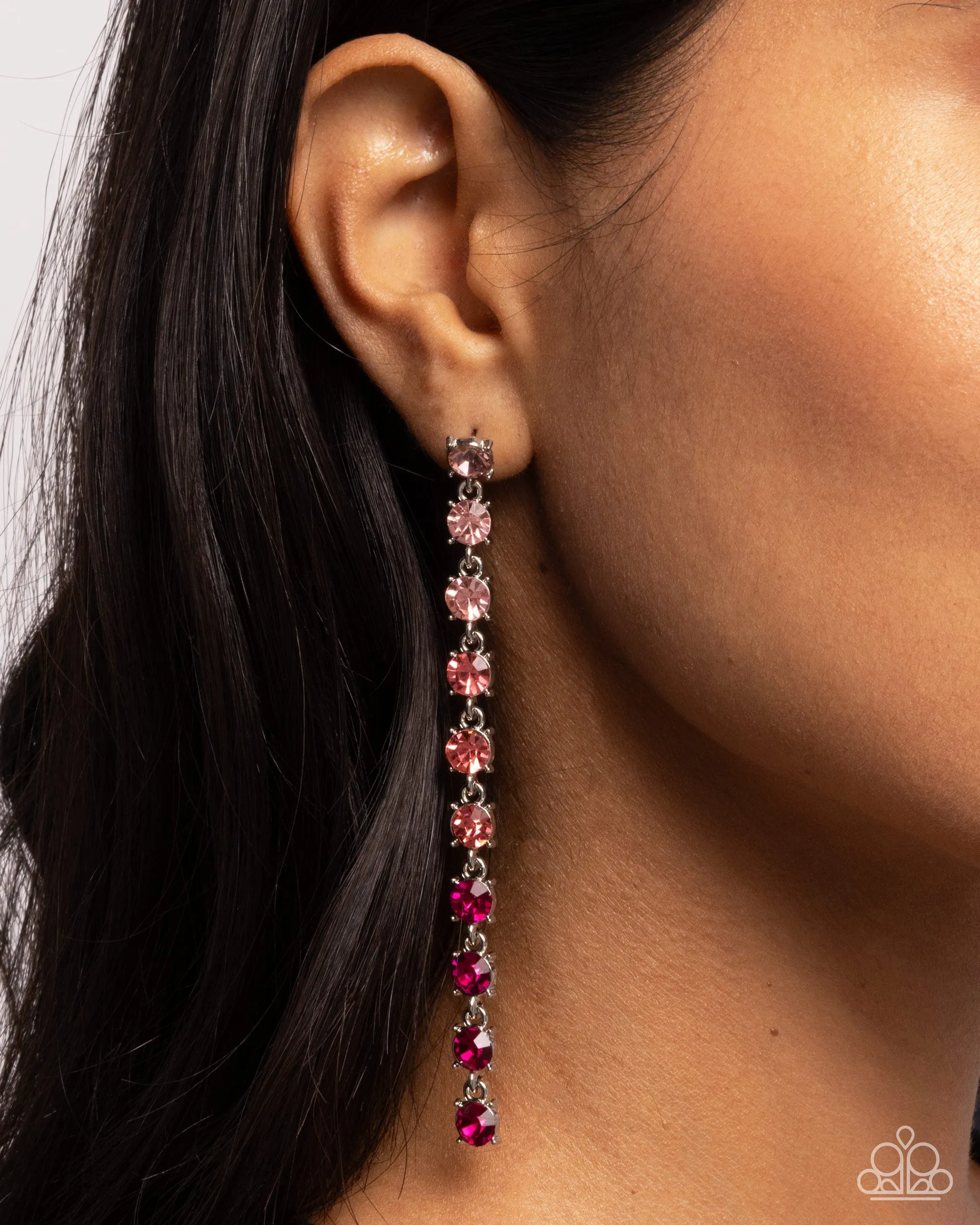 Earrings Opulent Ombré - Pink