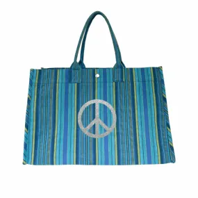 East West Bag - HAPPY BLUE Stripes