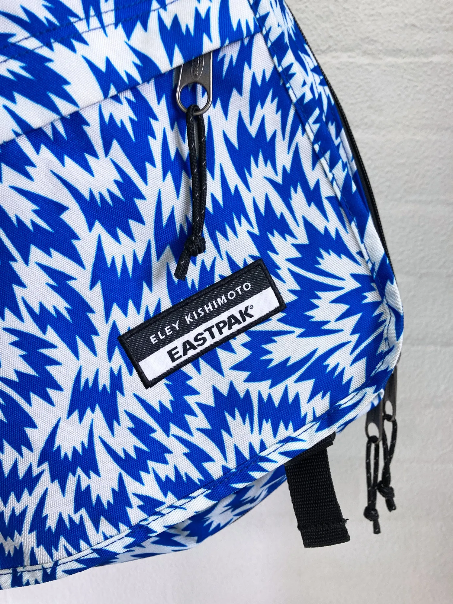 Eastpak x Eley Kishimoto 2009 blue corduroa nylon flash print messenger bag