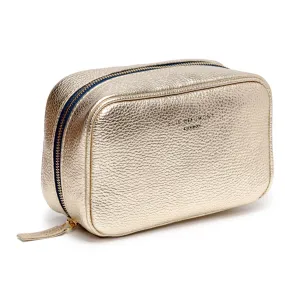 Elie Beaumont Leather Cosmetic Case - Gold