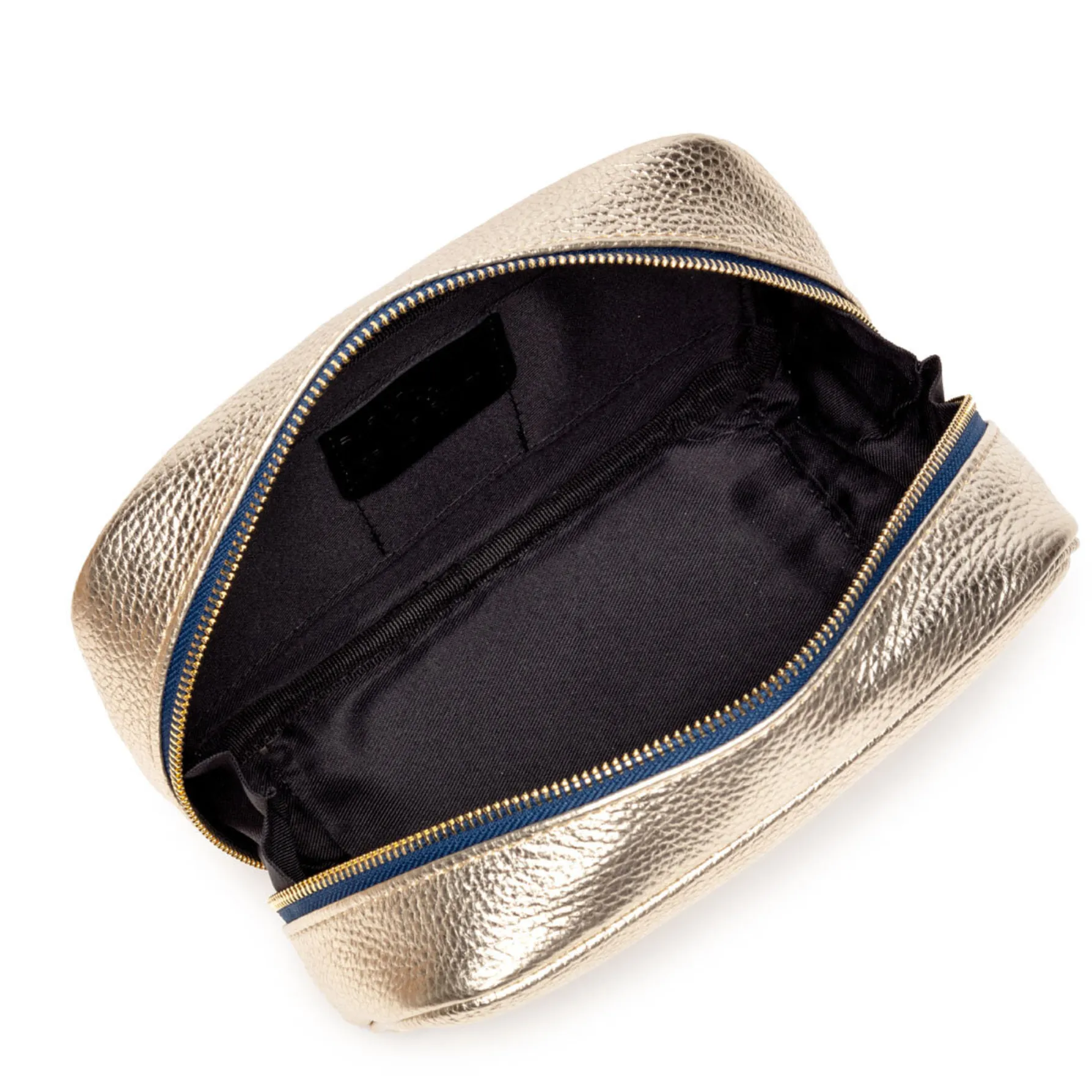 Elie Beaumont Leather Cosmetic Case - Gold