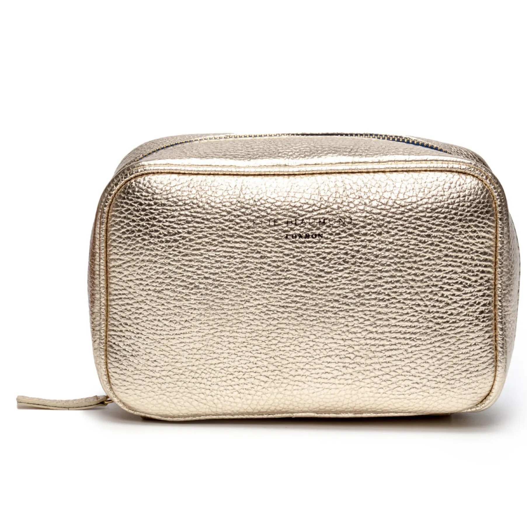 Elie Beaumont Leather Cosmetic Case - Gold