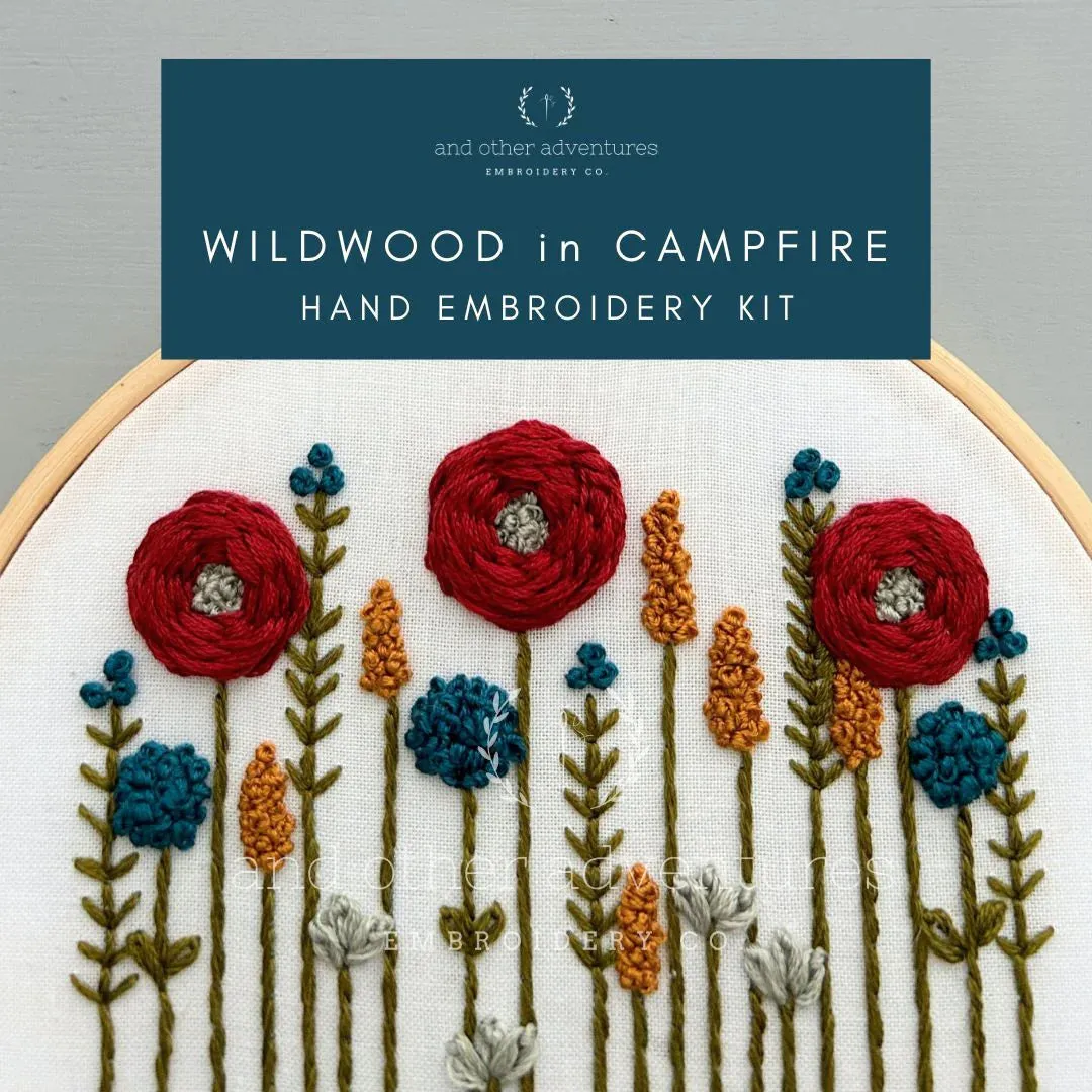 Embroidery Kit: Campfire Wildwood