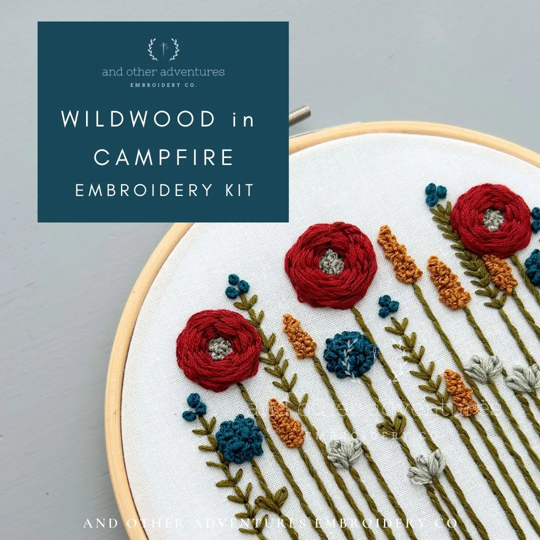 Embroidery Kit: Campfire Wildwood