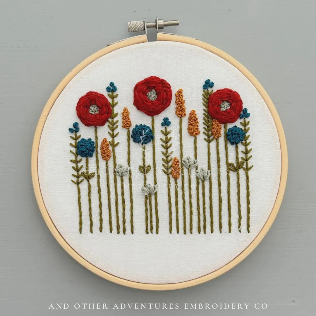 Embroidery Kit: Campfire Wildwood