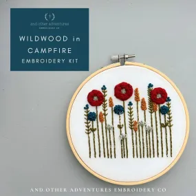 Embroidery Kit: Campfire Wildwood