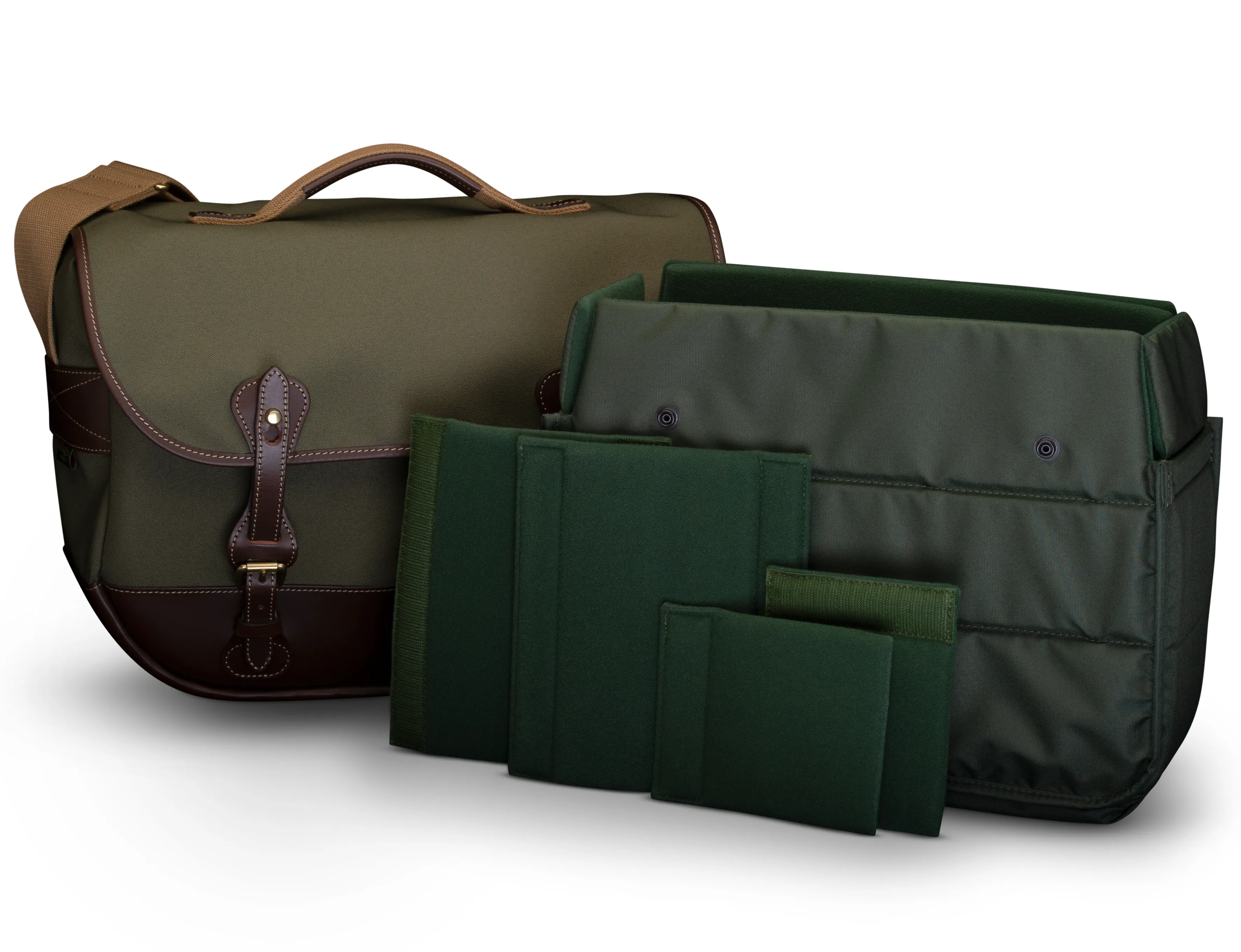 Eventer MKII Camera/Laptop Bag - Sage FibreNyte / Chocolate Leather