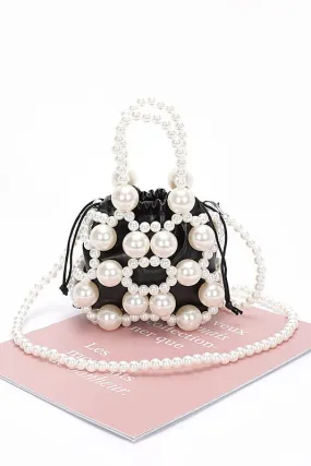 Faux Pearl Petite Convertible Swing Bag