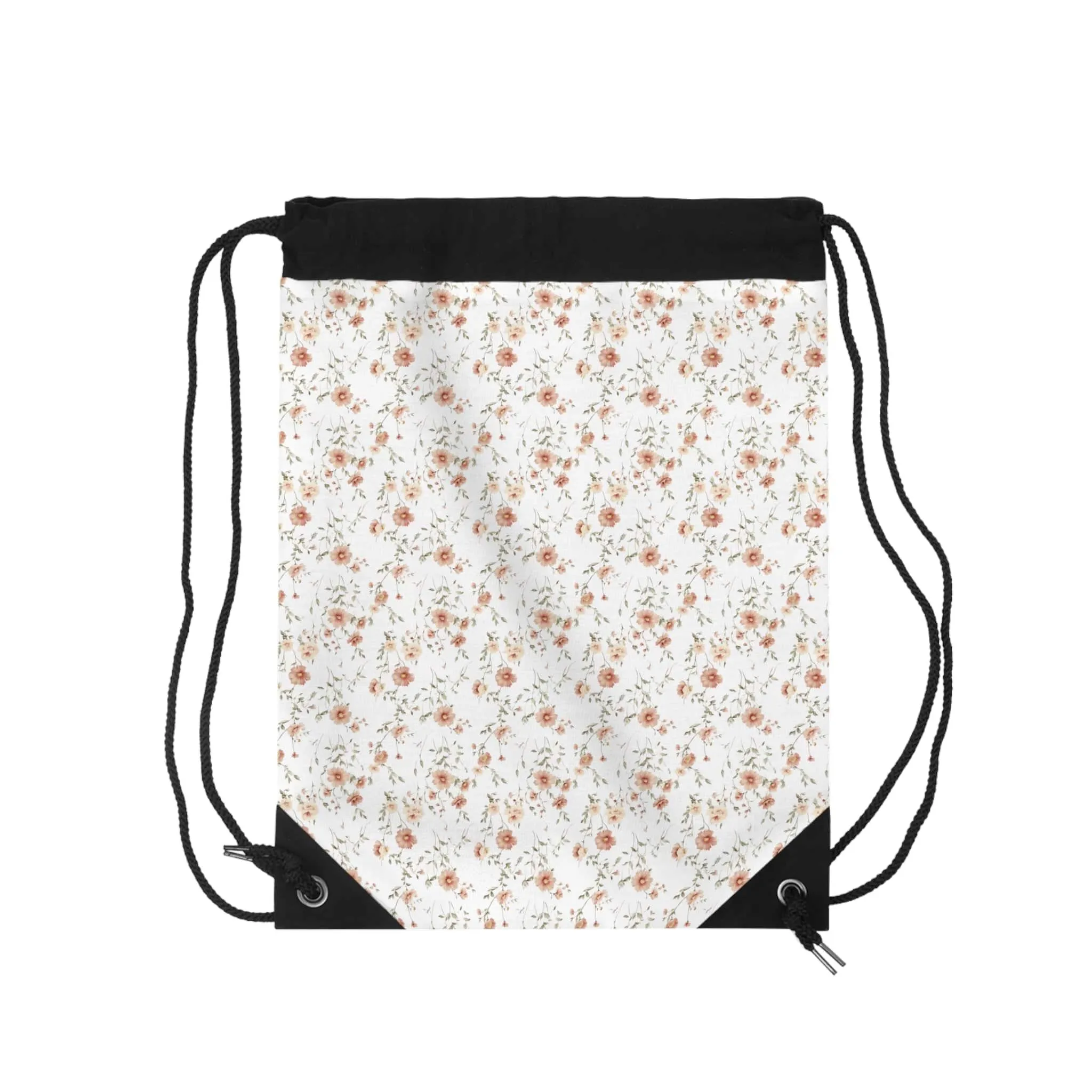 Floral Drawstring Bag for Daily Adventures