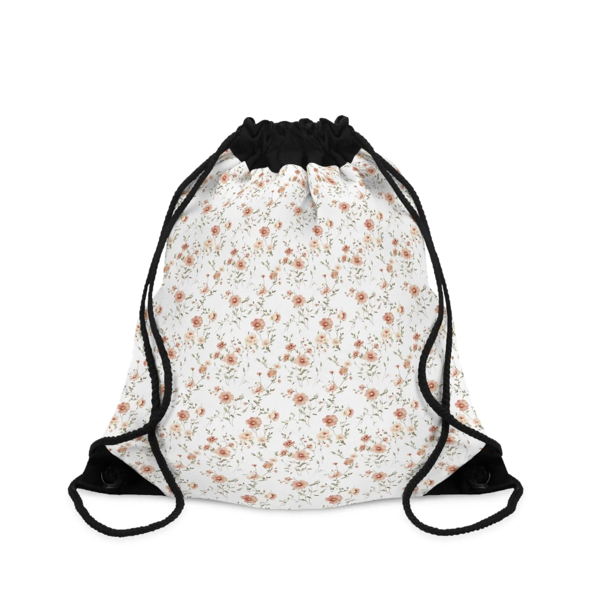 Floral Drawstring Bag for Daily Adventures