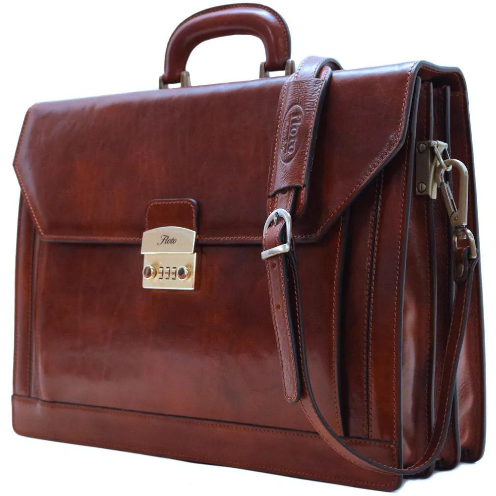 Floto Leather Venezia Combo Briefcase