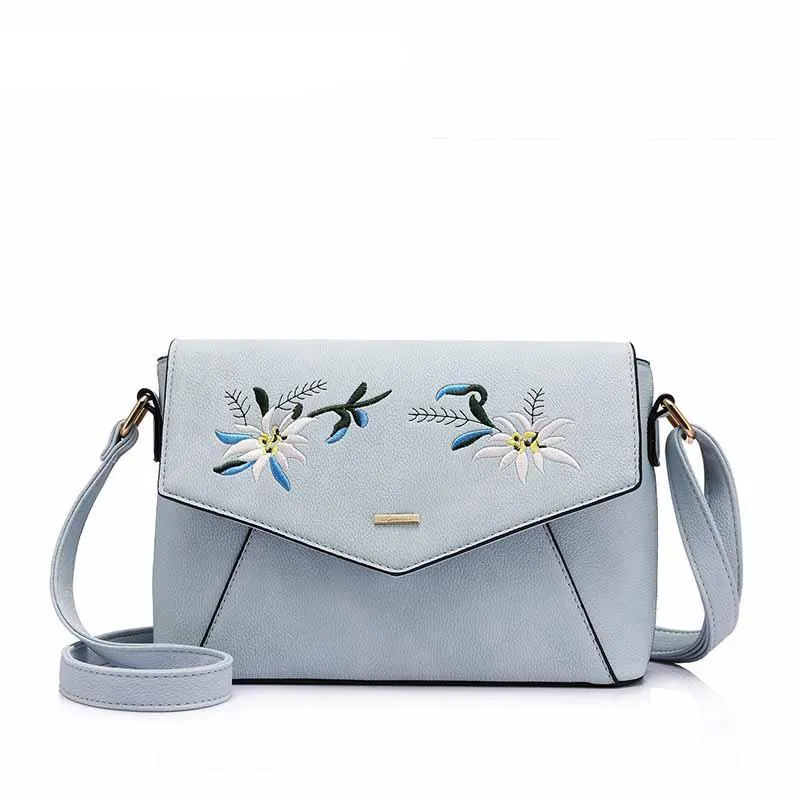 Flower Embroidery Handbag For Women