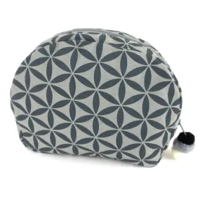 Flower of Life Cosmetic Bag Grey/Grey Global Groove