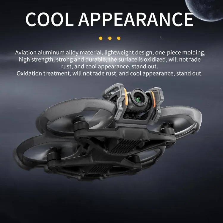 For DJI Avata 2 STARTRC Gimbal Lens Anti-collision Aluminum Alloy Guard Bumper (Silver Grey)