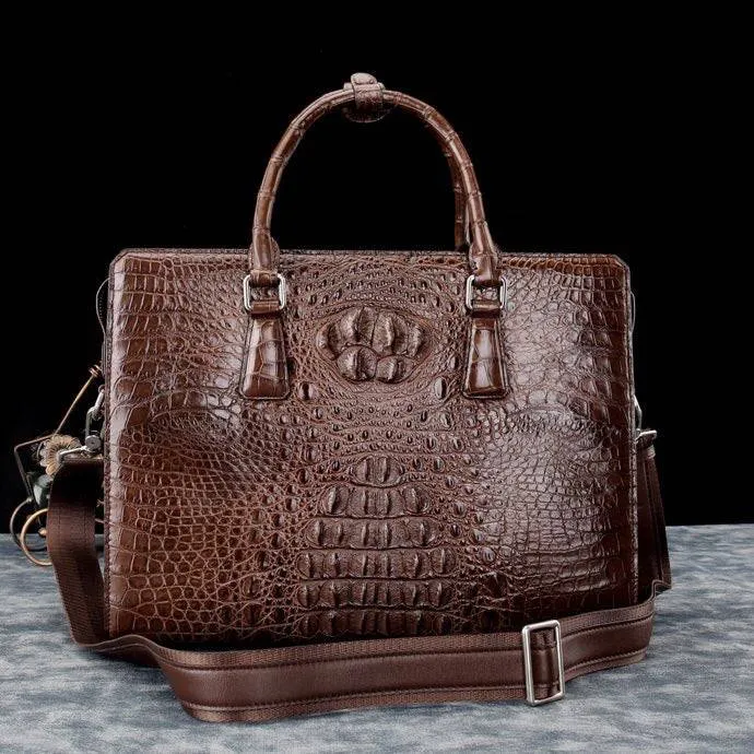 Genuine Crocodile Leather  Briefcase