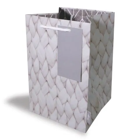 Gift Bag Tall - Chevron Knit