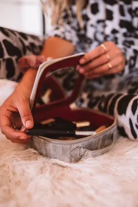 Glowing Review Cosmetic Bag In Silver