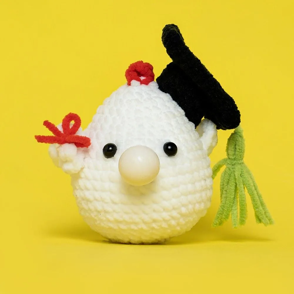 Gruduation Dr. Bubbles Chick Crochet Kit