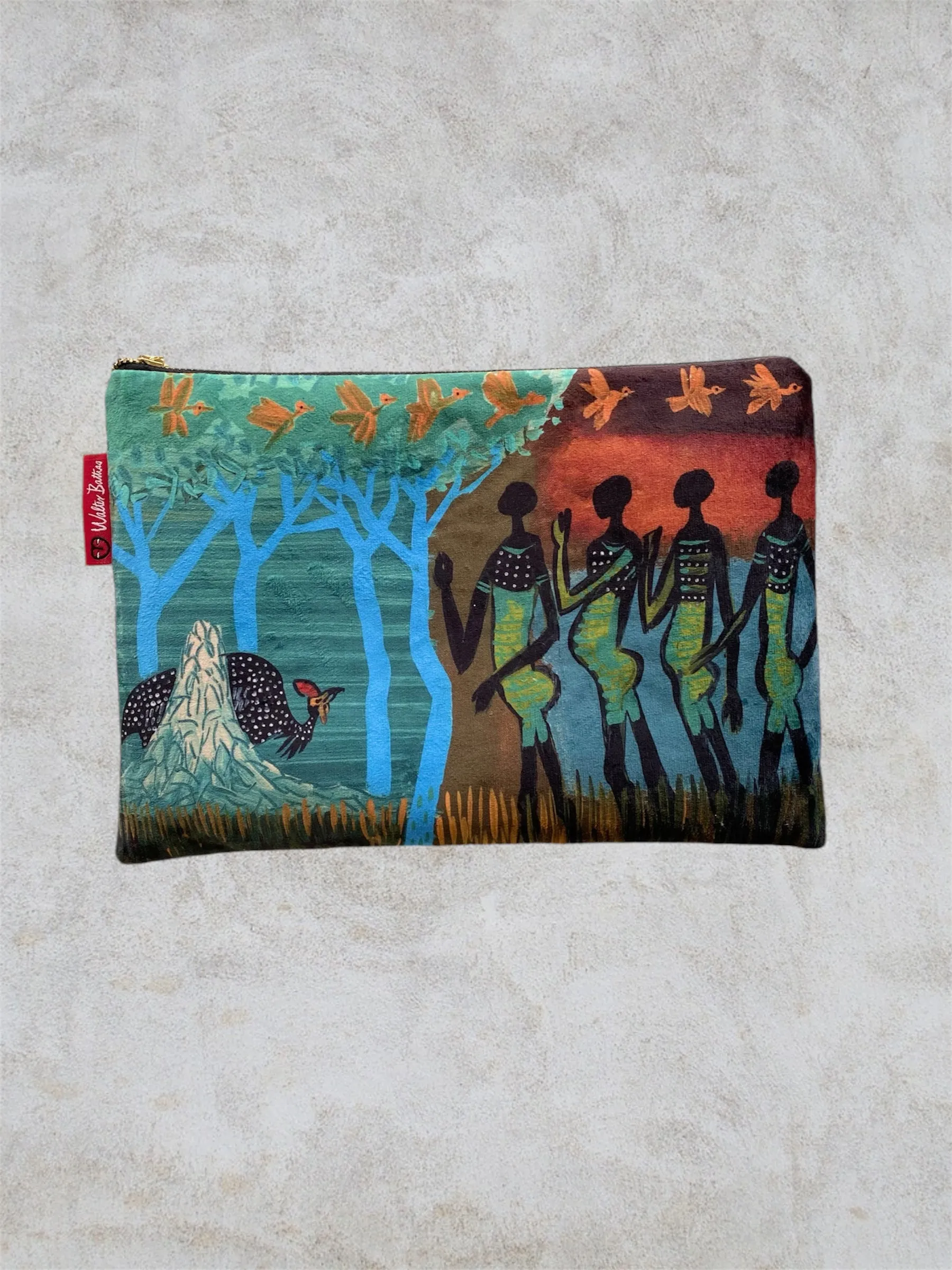 Guinea Fowl Cosmetic Bag (Large)