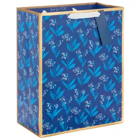 Hallmark 13'' Blue Floral Large Gift Bag