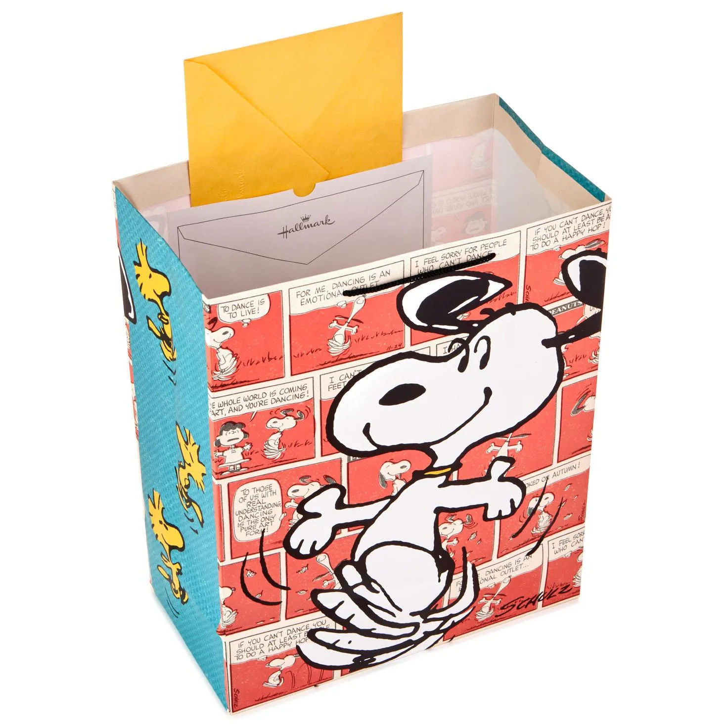 Hallmark Peanuts� Snoopy Dancing Large Gift Bag With Tissue, 13''