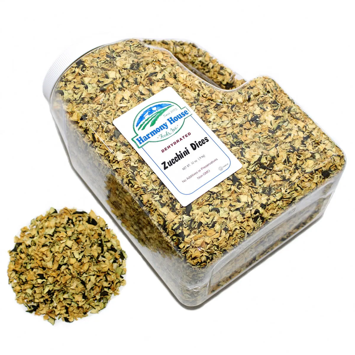 Harmony House Dried Zucchini, Diced (43 oz)