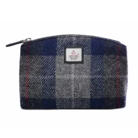 Harris Tweed Cosmetic Bag - Blue Check