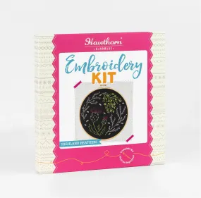 Hawthorn Handmade : Black Highland Heather Embroidery Kit