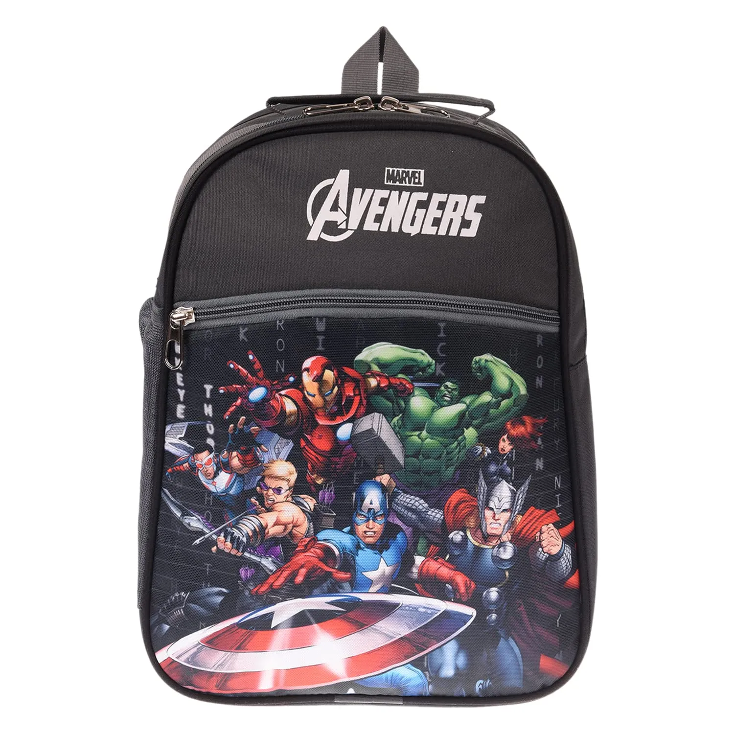 Heart Home Marvel-Avengers School Bag|Kids School Bags|Student Bookbag|Spacious School Bag|School Bag for Girls & Boys|School Backpack for Kids|3 Compartments School Bag|Gray