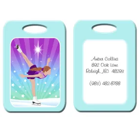 Ice Skating Dreams Bag Tag