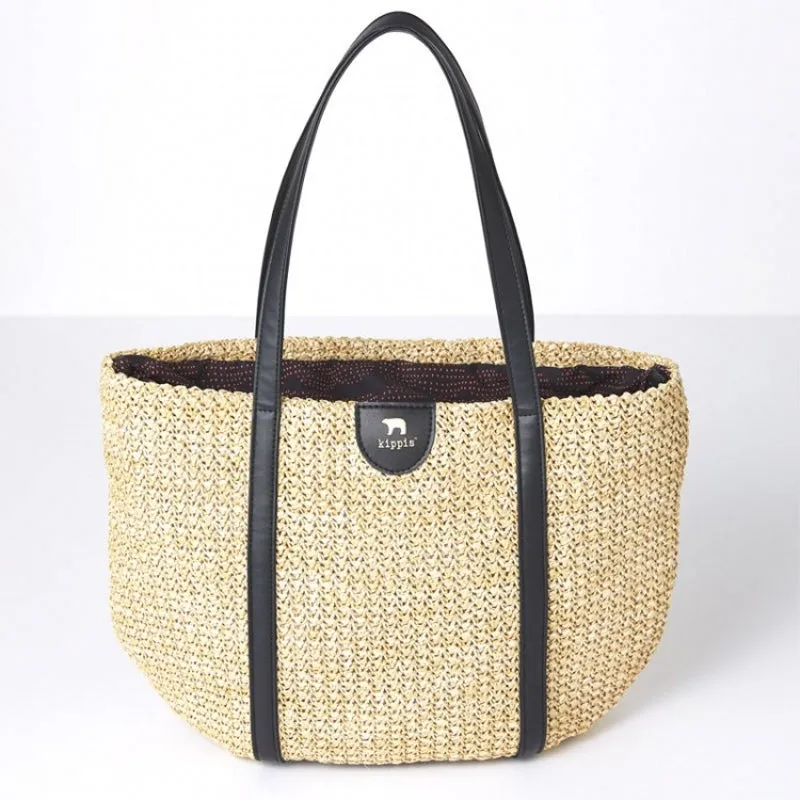 Japanese magazine gift Kippis rattan totebag