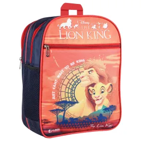 Kuber Industries Disney The Lion King School Bags | Kids School Bags | Student Bookbag | Travel Backpack | School Bag for Girls & Boys | School Bag with 3 Compartments | Orange