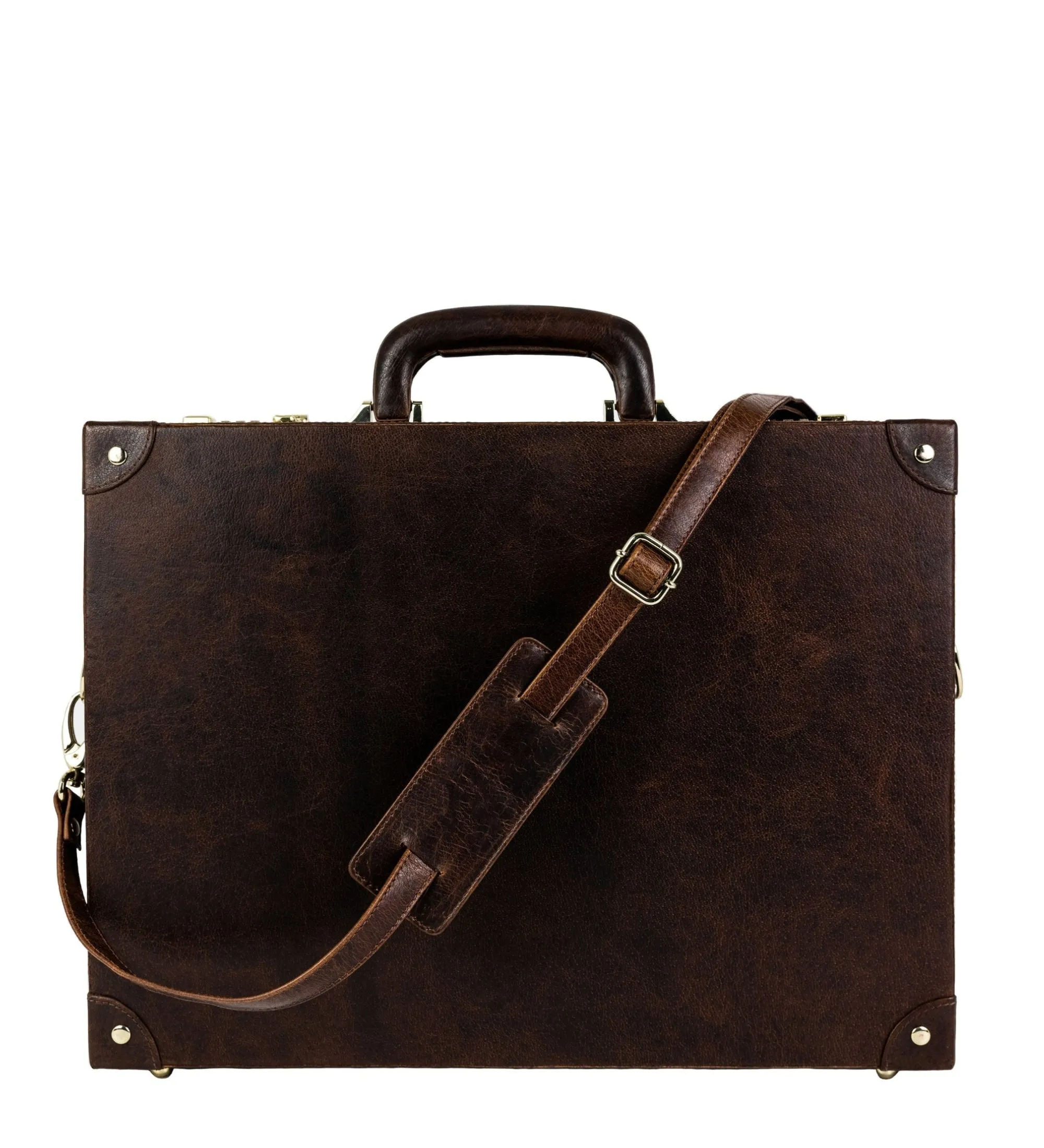 Large Leather Attaché Case Briefcase - Parade's End