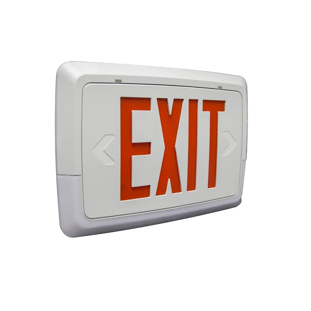 LCTXTEU LED EXIT & EMERGENCY THERMOPLASTIC COMBO