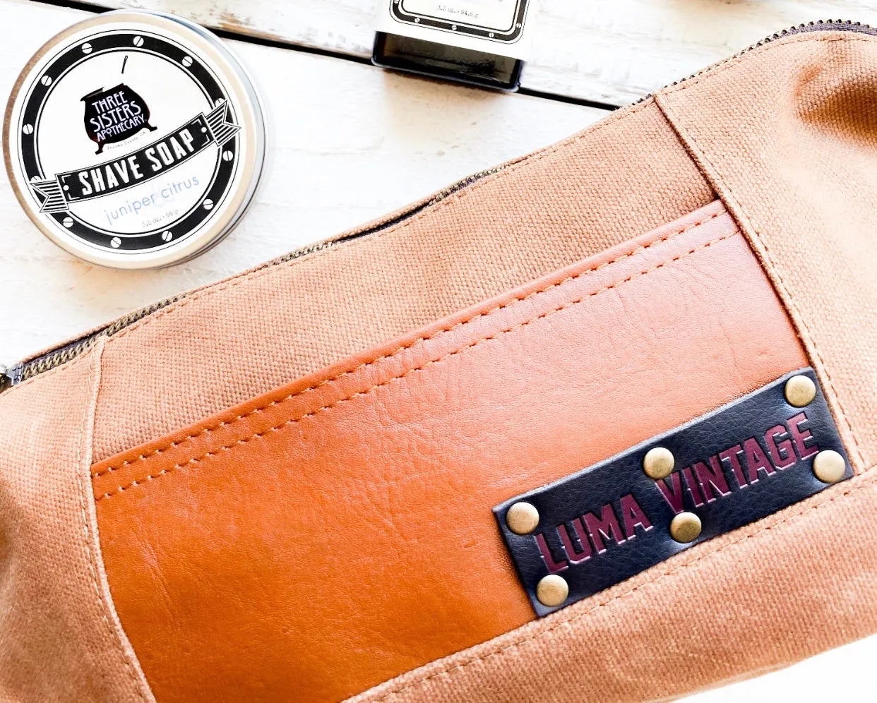 Luma Vintage Waxed Canvas Dopp Kit