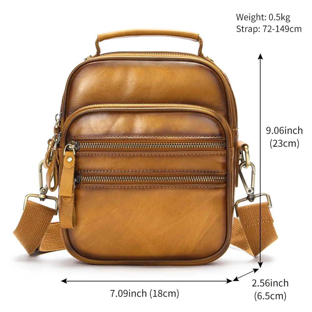 LuxeLeather Travel Messenger Bag