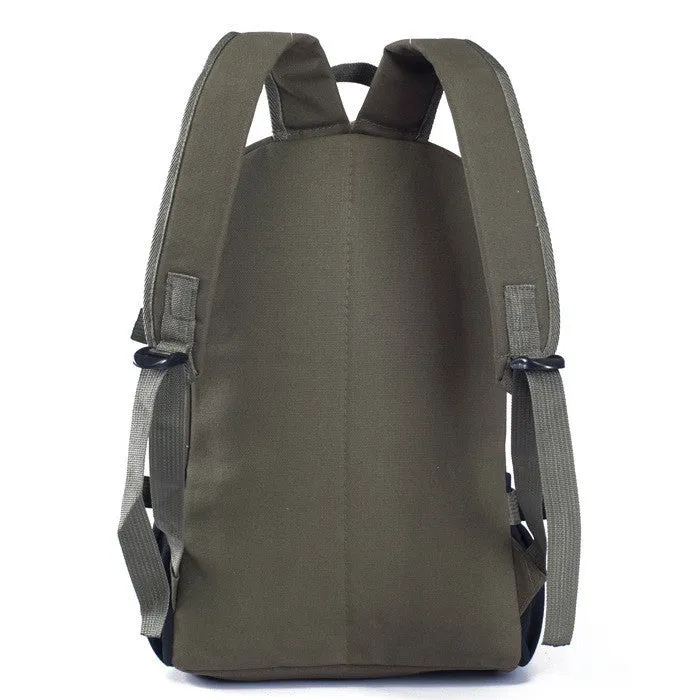 Male fashionable casual canvas backpack middle school students school bag travel bag large capacity backpack man bag