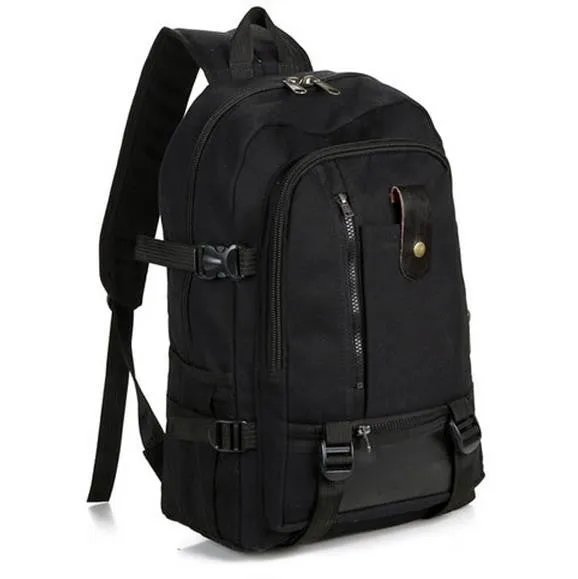 Male fashionable casual canvas backpack middle school students school bag travel bag large capacity backpack man bag