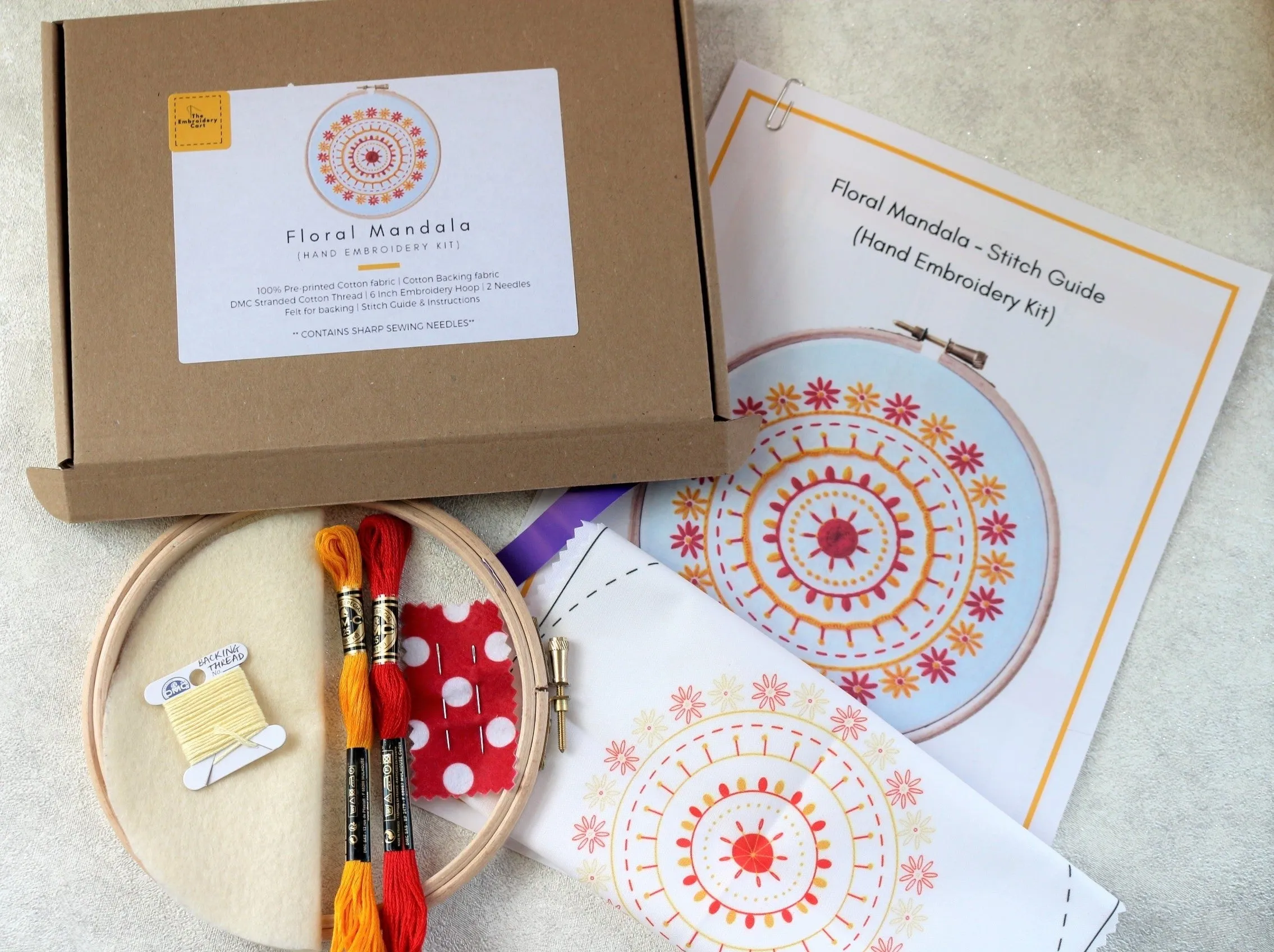 Mandala Embroidery Kit