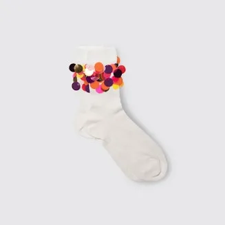 Maria La Rosa Off White Carnival Socks