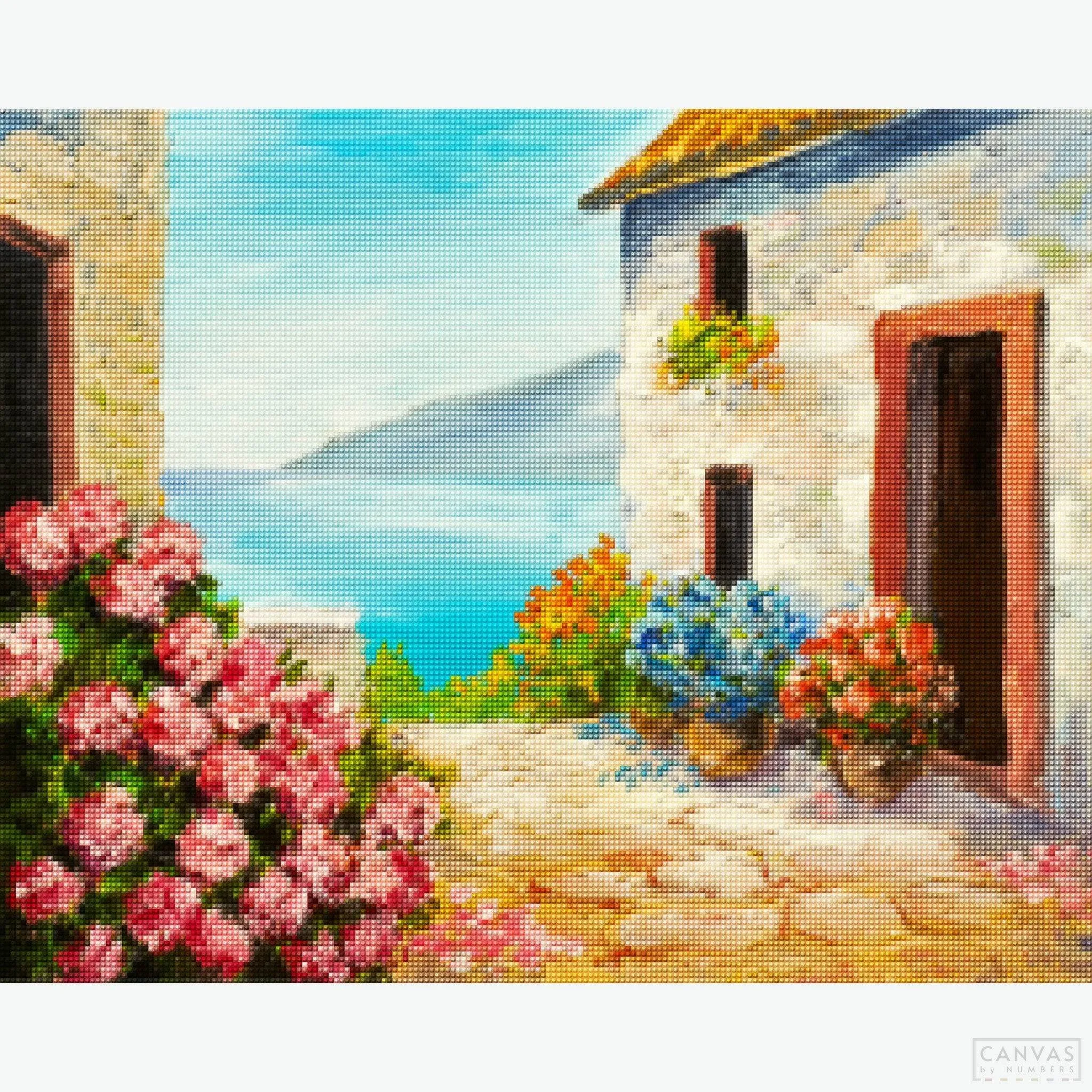 Mediterranean House - Diamond Painting