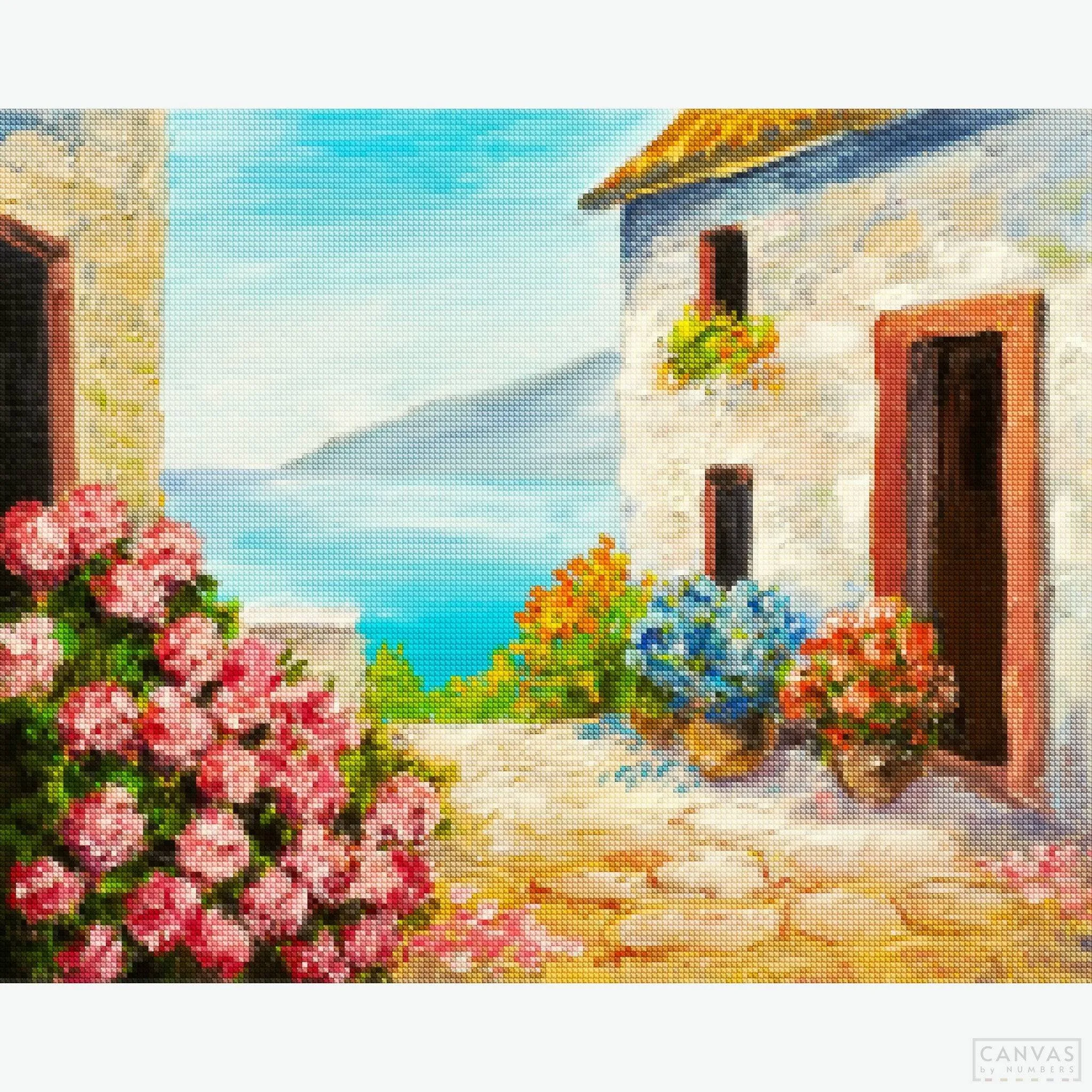 Mediterranean House - Diamond Painting